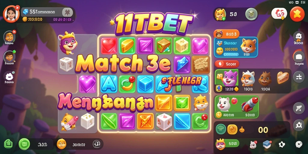 Gameplay seru dan menarik dari 11TBET dalam permainan Match-3.