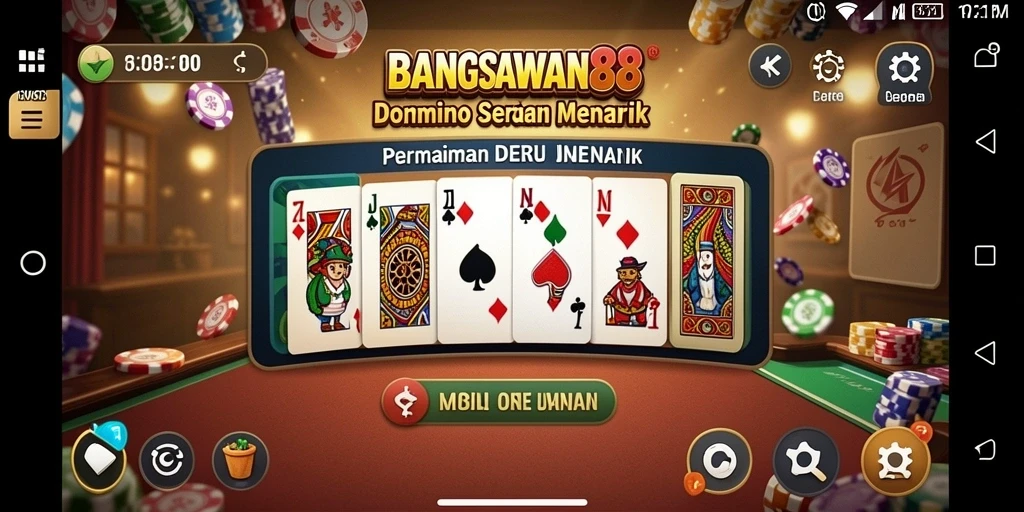 Tampilan gameplay menarik dari BANGSAWAN88 saat bermain Domino.