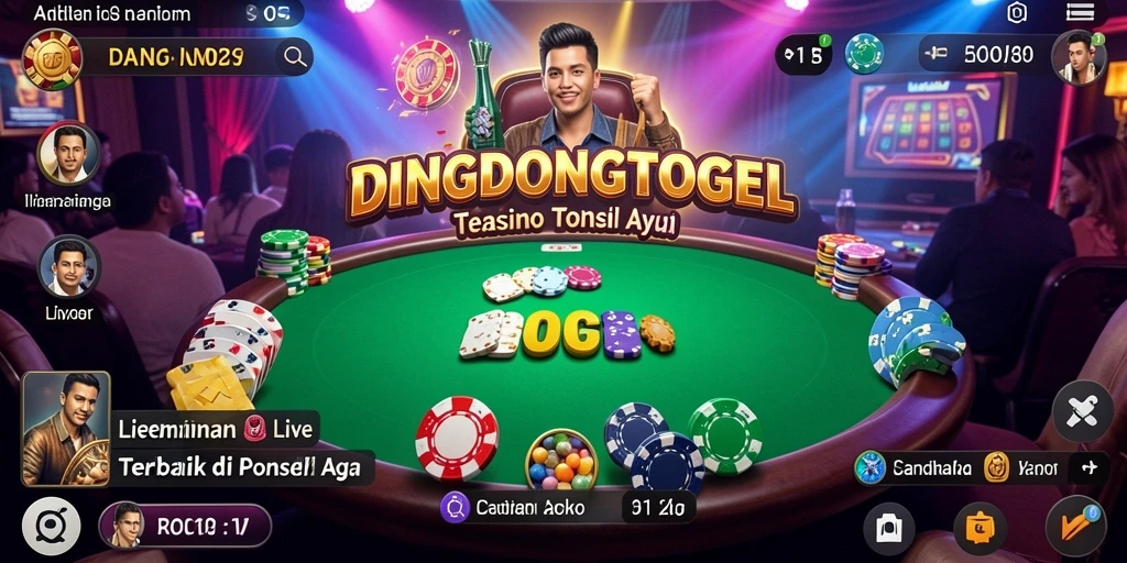 Tampilan gameplay DINGDONGTOGEL yang imersif dalam Live Casino.