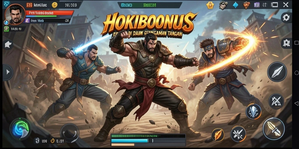 Tampilan menegangkan saat pertarungan di HOKIBONUS.