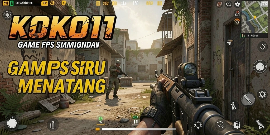 Tangkapan layar KOKO11 menampilkan aksi tembak-menembak yang intens dan grafis yang memukau.