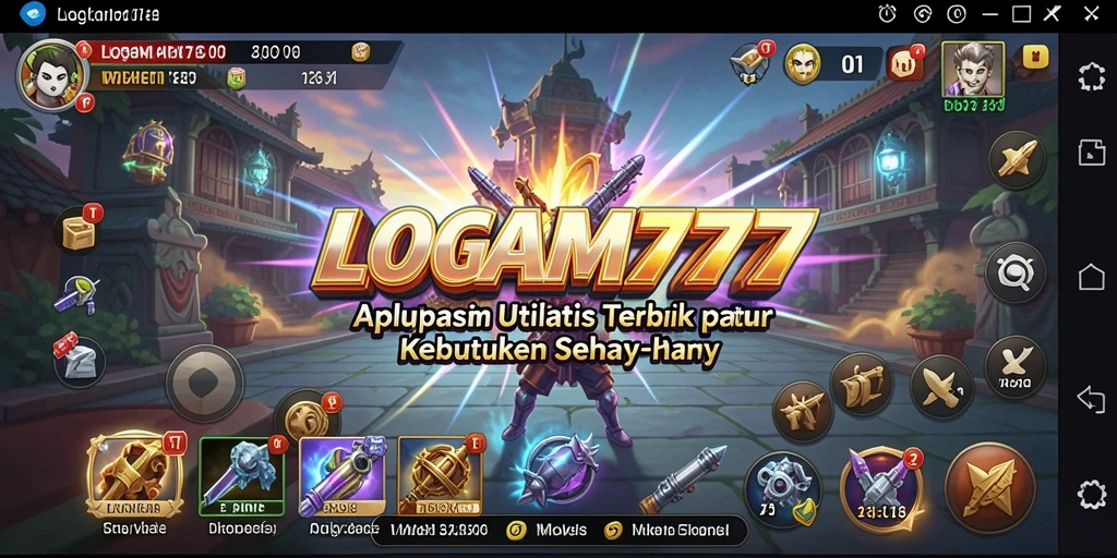Tampilan antarmuka LOGAM777 yang sederhana dan fungsional.