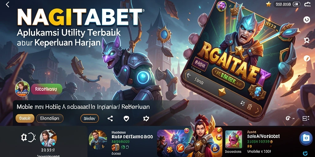 Screenshot NAGITABET menampilkan antarmuka aplikasi Utility yang intuitif.