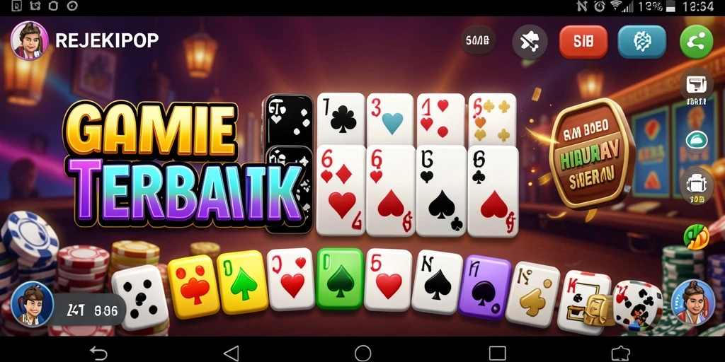 Tampilan gameplay menarik dari REJEKIPOP dengan pemain yang beraksi.