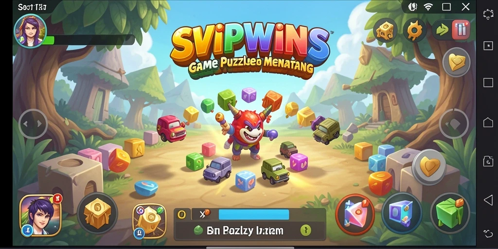 Tampilan gameplay <strong>SVIPWINS</strong> dengan berbagai tantangan Puzzle yang menarik.
