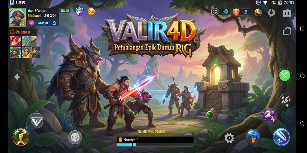 Tangkapan layar gameplay menunjukkan aksi seru dalam pertarungan RPG.